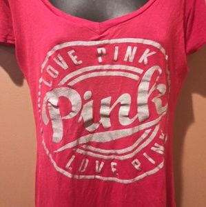 Love Pink Love Red T- Shirt sz Large